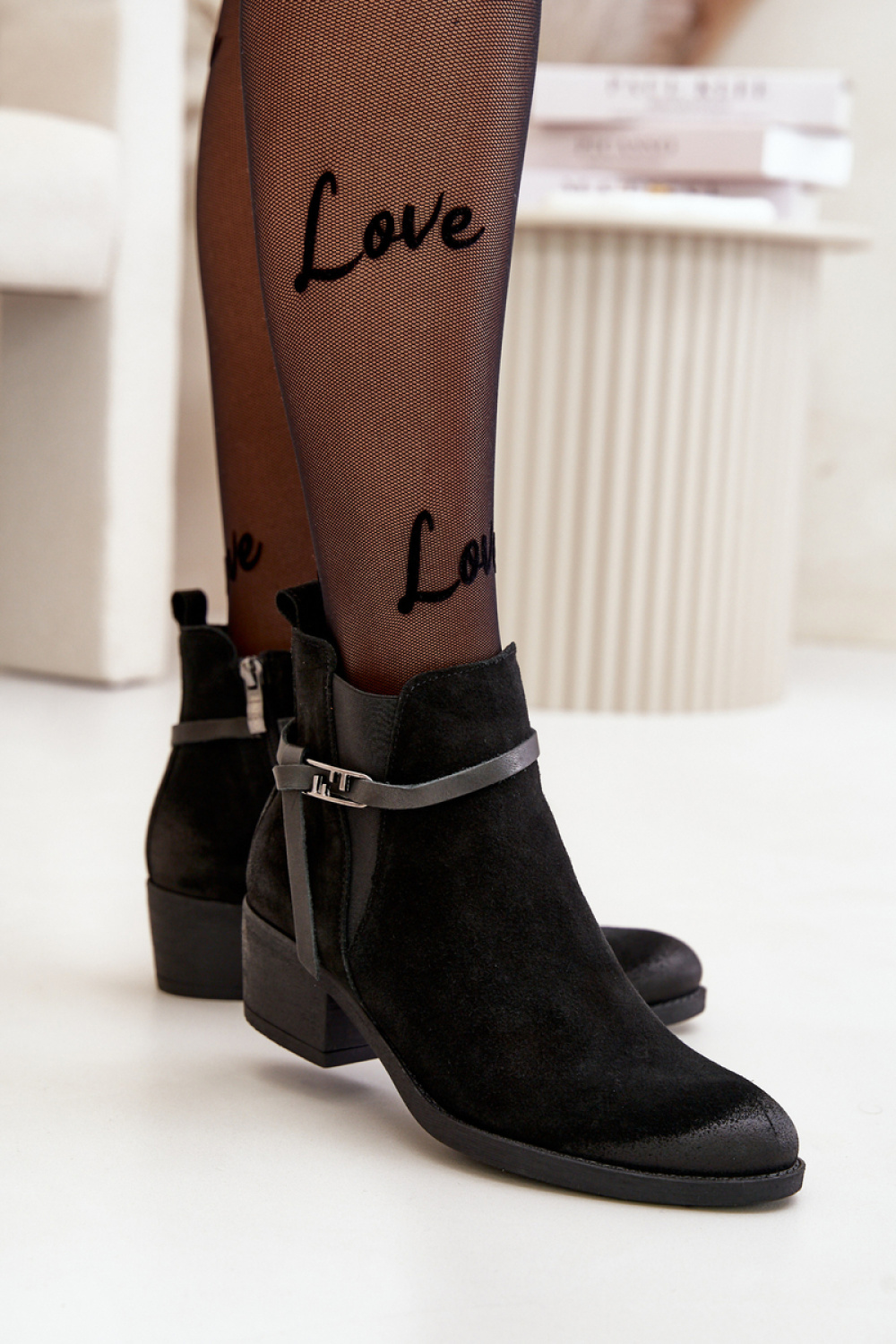 Botki Model Zazoo 60478 Black - Step in style – widok 2