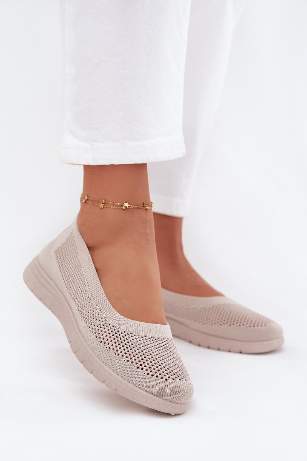 Virella NB738 Ballet Flats Beige - Step in style