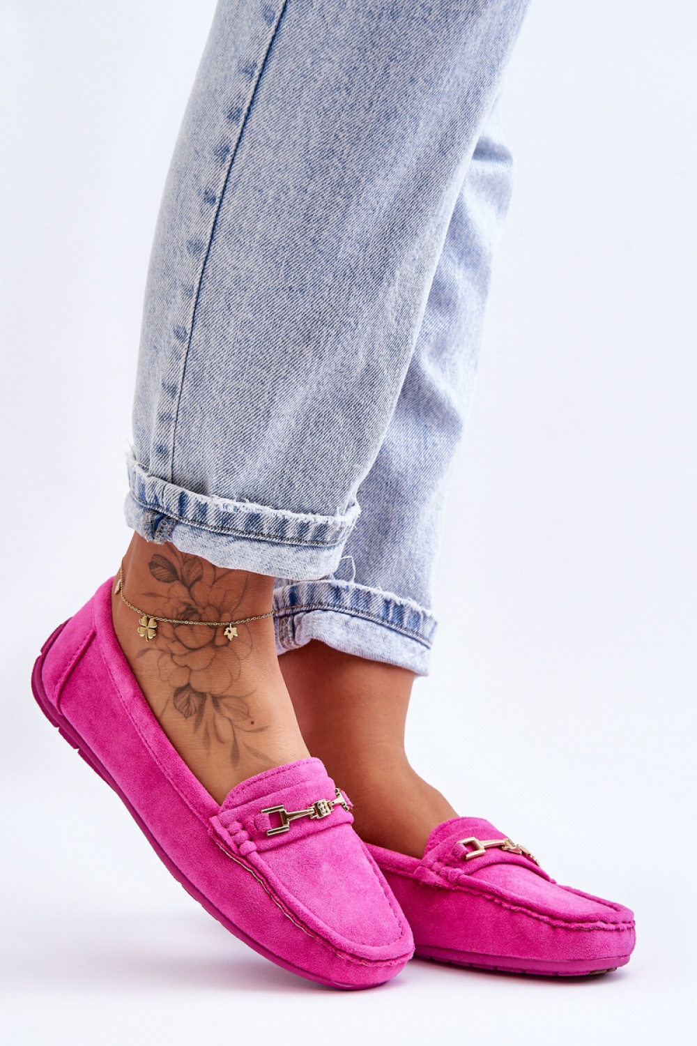 Mokasyny Model Corinell FT247 Pink - Step in style – widok 2