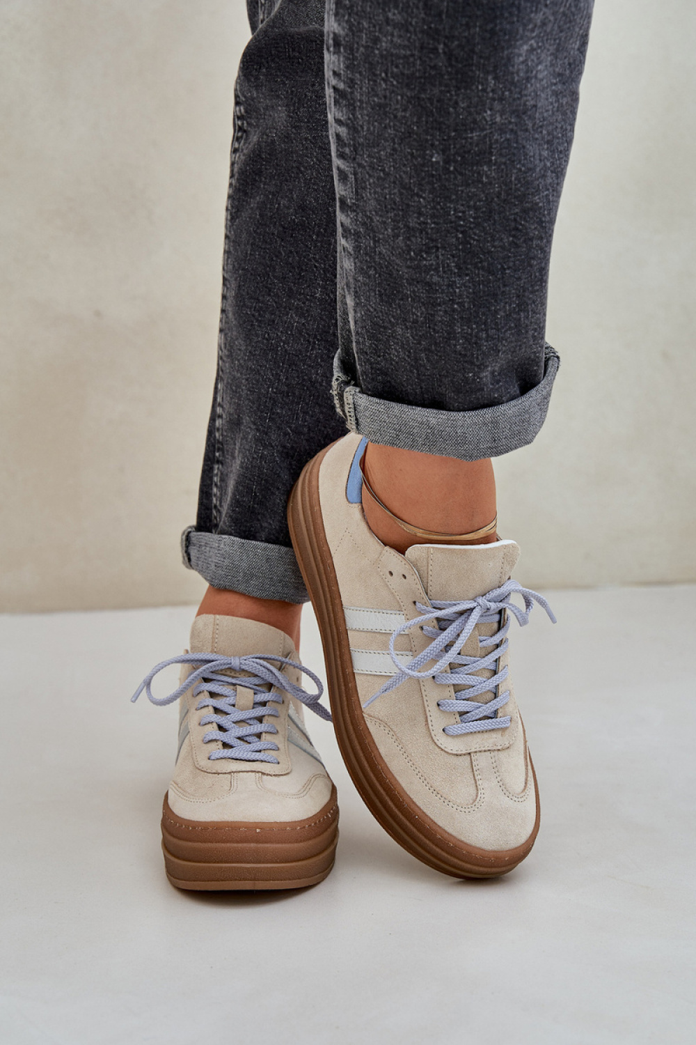 Zazoo N1068S4 Beige Sport Shoes - Step in style