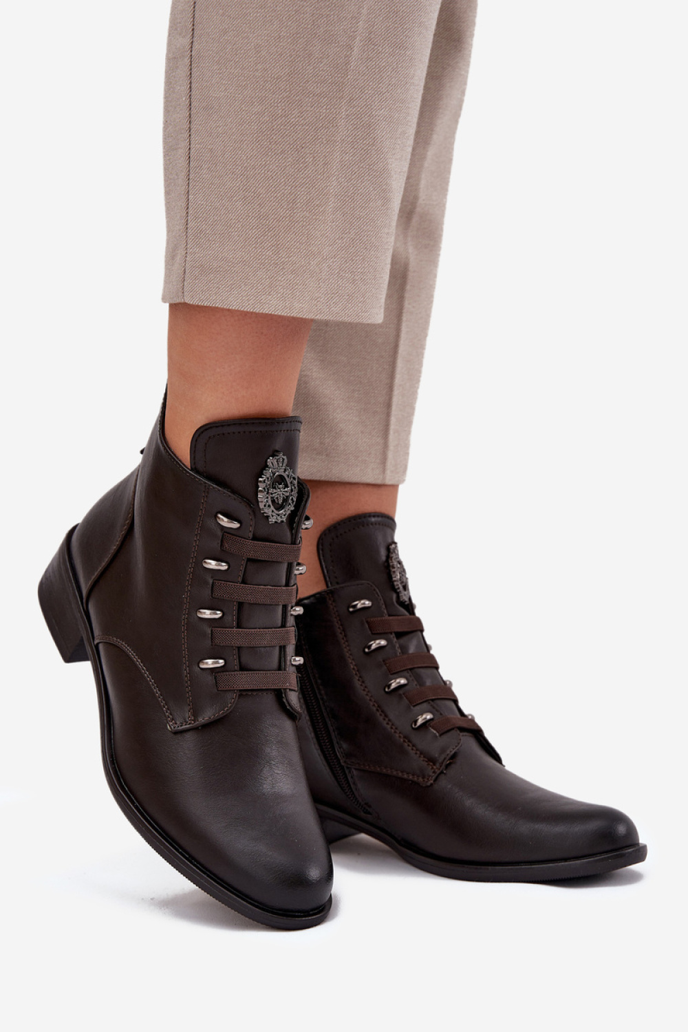 Botki Model Nevalia ASA198-21 Brown - Step in style – widok 2