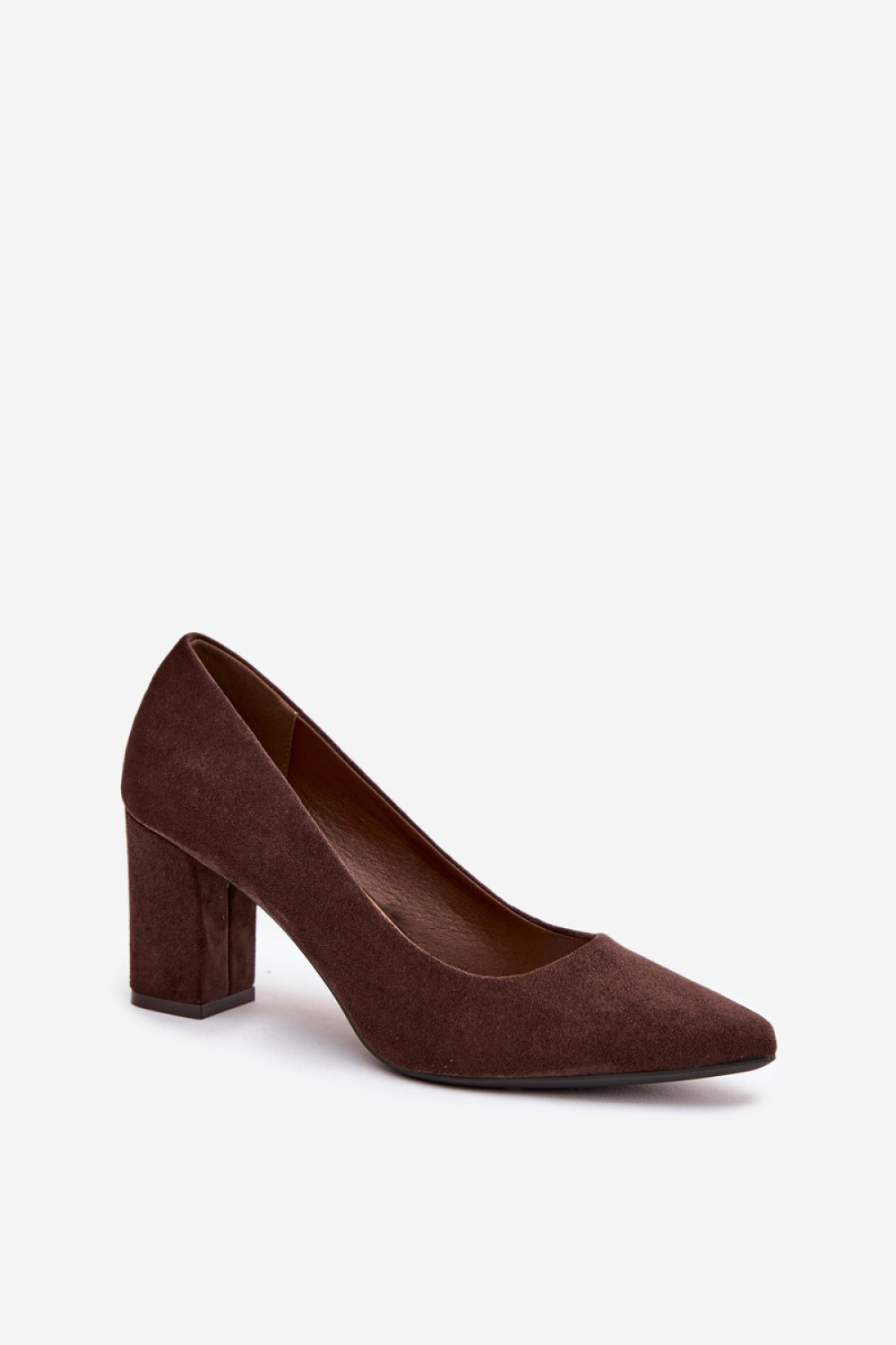 Czółenka Model Sergio Leone PB414 Czekolada Zamsz - Step in style