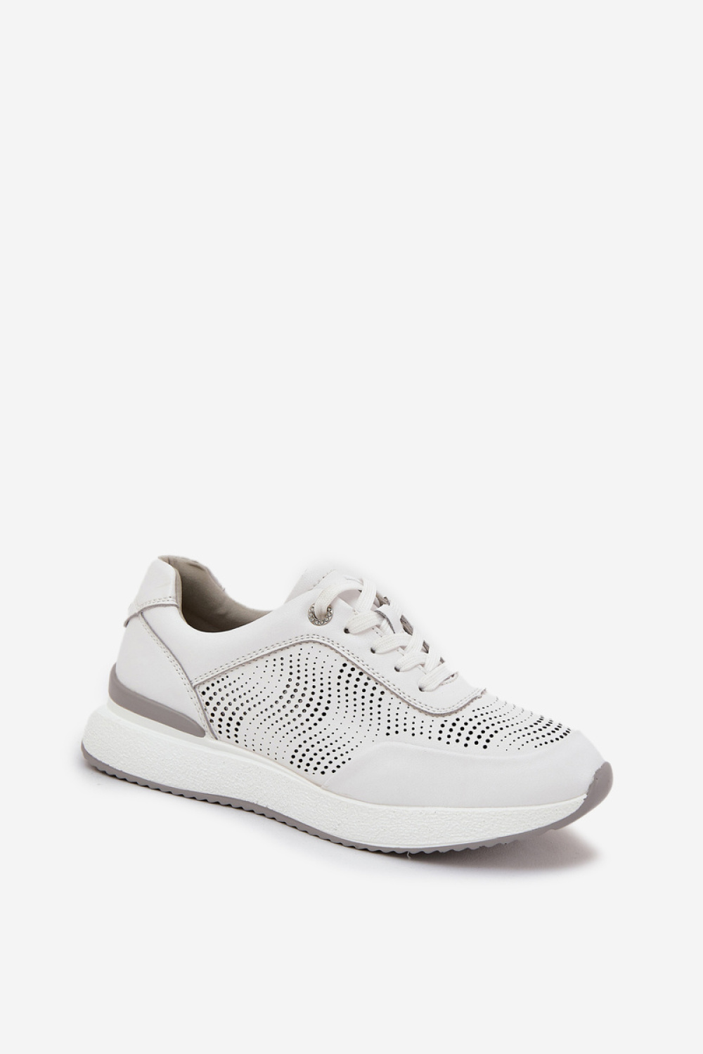 S.Barski LR51-551 White Sport Shoes - Step in style