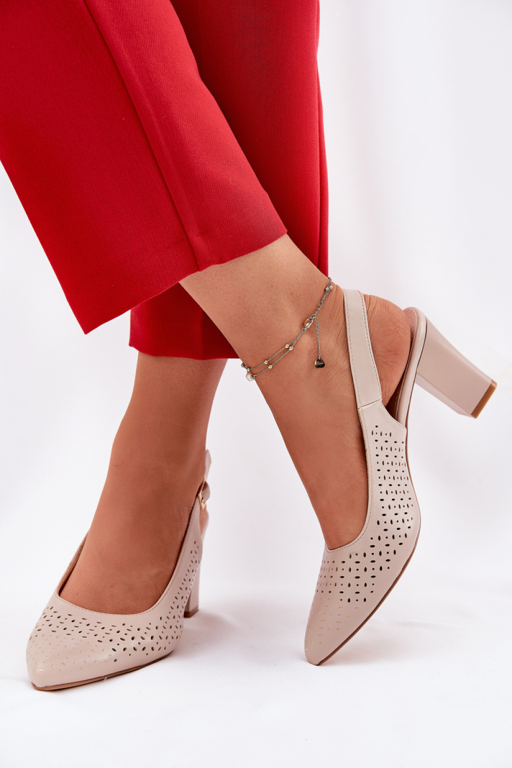 Sandały Modelu Sergio Leone SK163 Beige - Step in style
