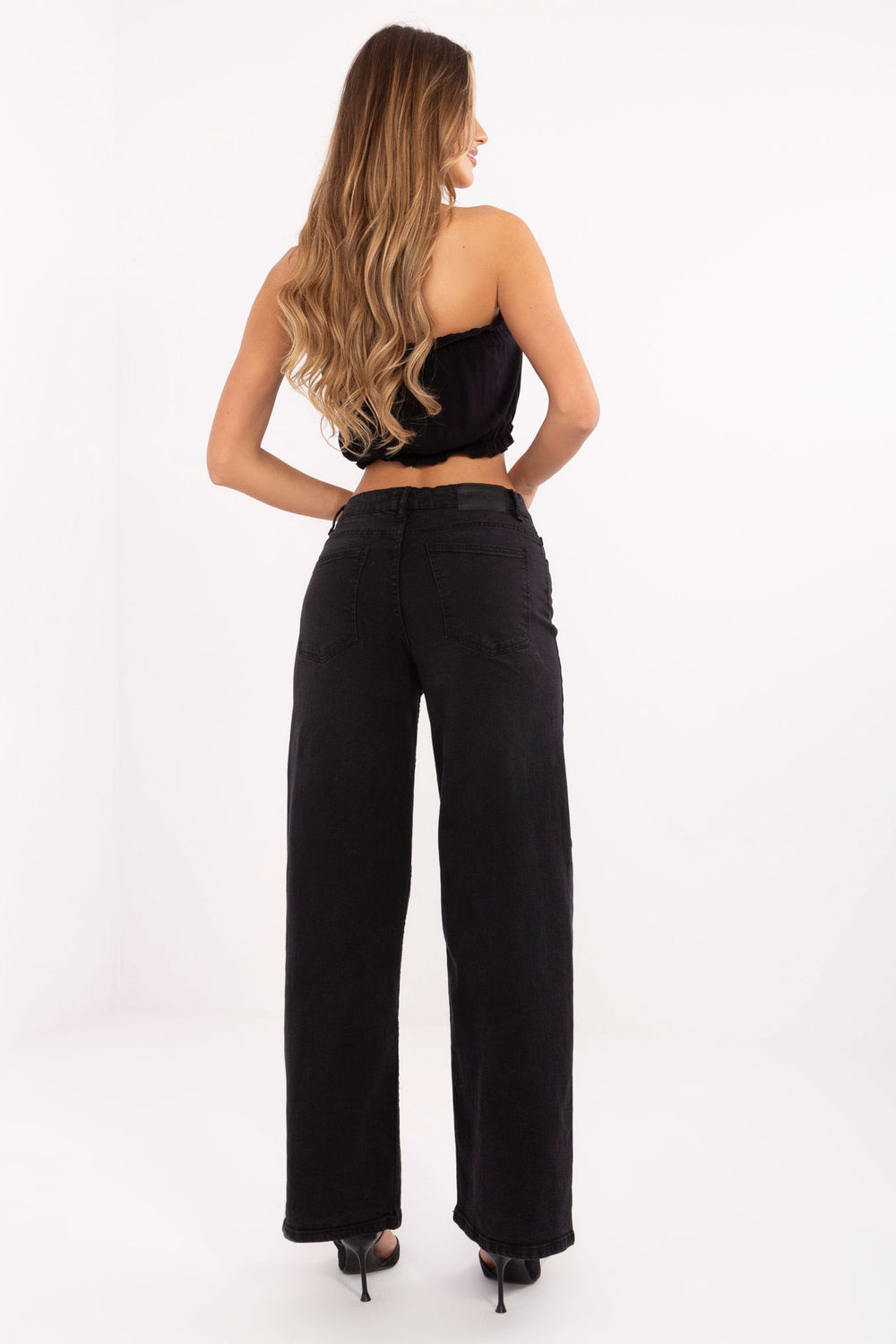 Spodnie Jeansy Damskie Model D85083BI62544B155 Black - Sublevel